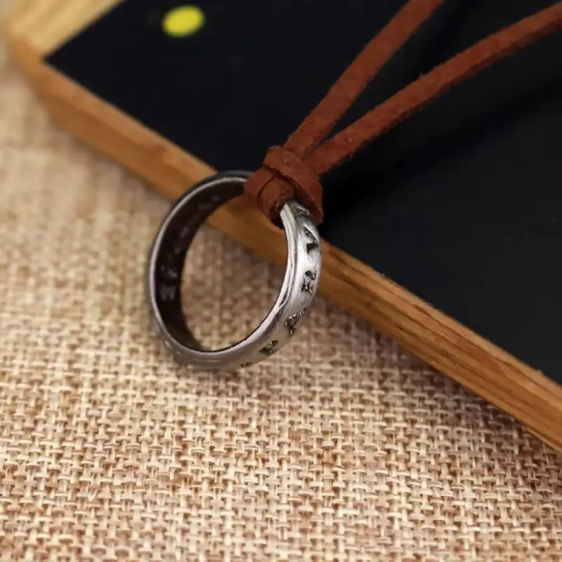 Game Theme Nathan Drake Cord Chain Long Necklace - Uncharted 4 A Thief's End Men's Costume Jewelry Necklaces, Fashion Accessory, Long Necklaces