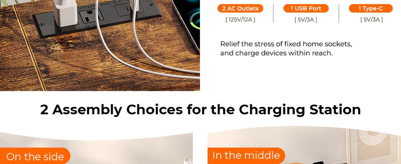 SUPERJARE Long Couch Table with Outlet, Sofa Table with Charging Station, Narrow Hallway Entryway Table, Behind Couch Table, for Living Room SUPERJARE Long Couch Table with Outlet, Sofa Table with Charging Station, Narrow Hallway Entryway Table, Behind Couch Table, for Living Room