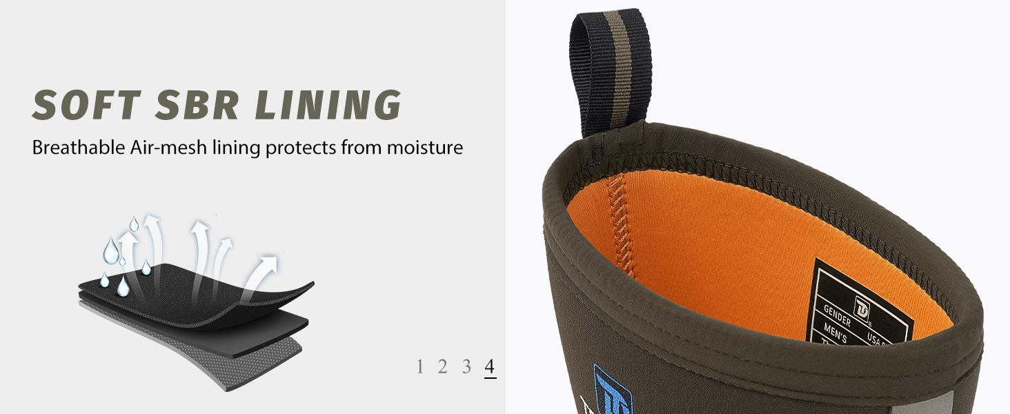 TruDave Rubber Boots for Men, 6mm Men's Mid Calf Waterproof Work Boots, Durable Anti-Slip Mud Boots for Farming Gardening Fishing  Search this page Boy Footwear Walking Shoes  Olive Green Closed Design