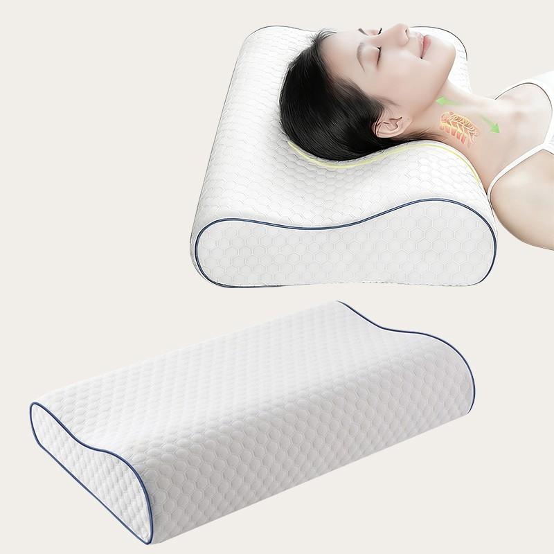 Memory Cotton Wave Pillow Neck Support, Comfortable Sleep, Odorless Ergonomic Memory Foam, Suitable for Side, Back, and Stomach Sleeper