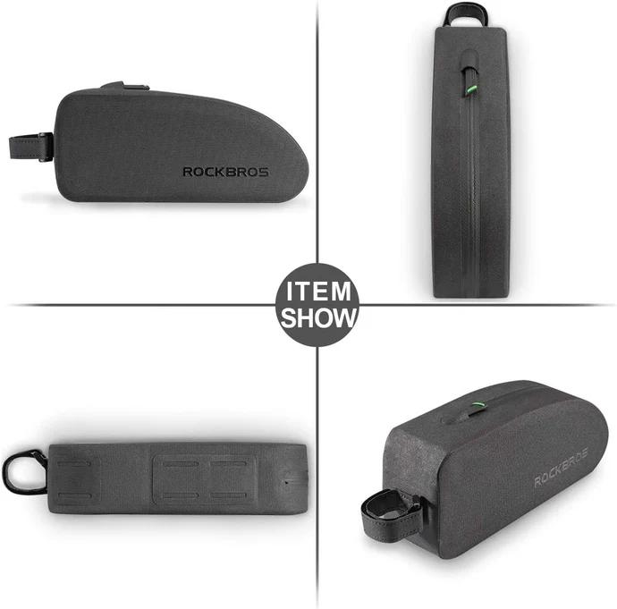 ROCKBROS Bike Top Tube Bag Bicycle Front Frame Bag Waterproof Bike Pouch Pack Bike Phone Bag Cycling Accessories Pouch for Mountain Road Bike Large ROCKBROS Bike Top Tube Bag Bicycle Front Frame Bag Waterproof Bike Pouch Pack Bike Phone Bag Cycling Accessories Pouch for Mountain Road Bike Large