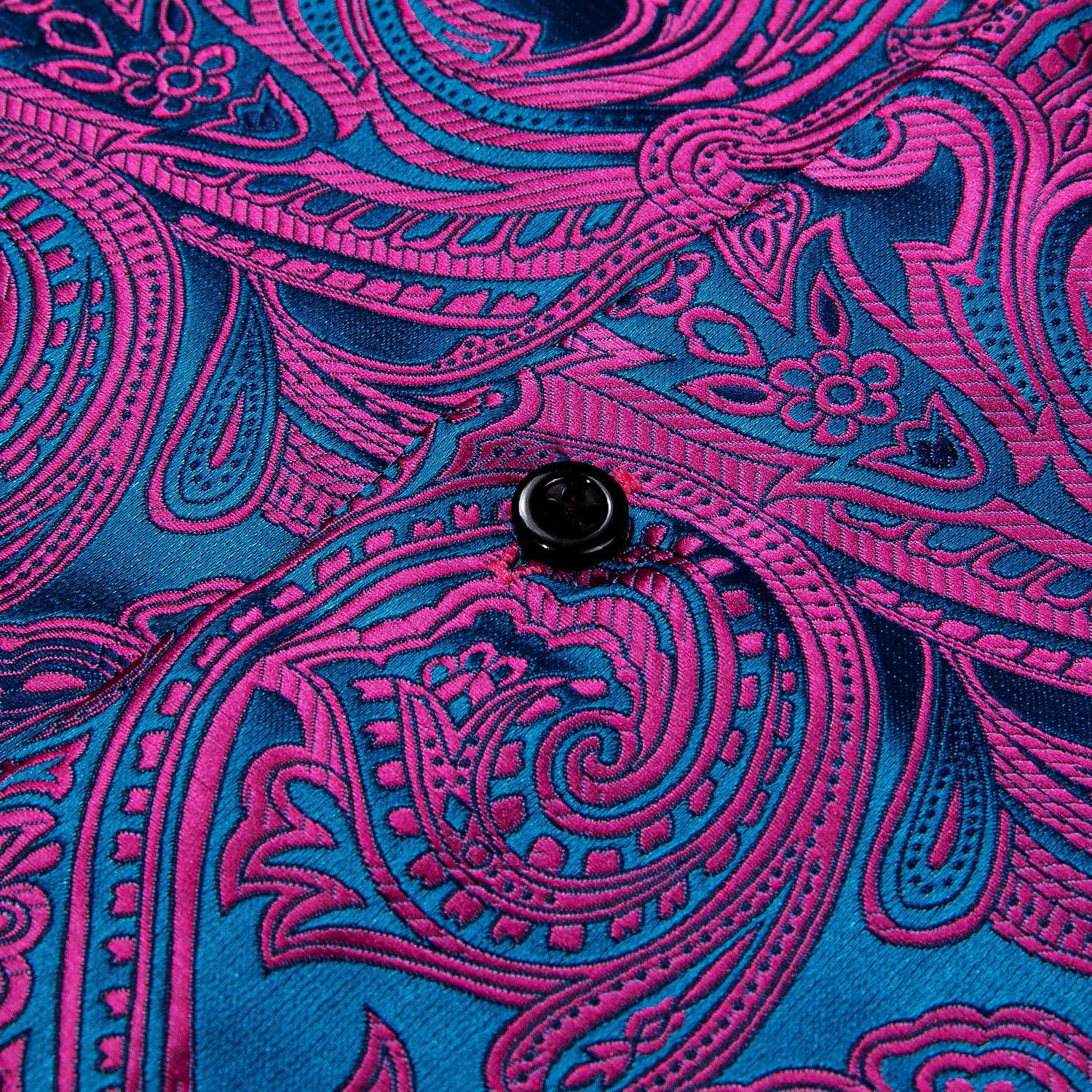 AILISUS Luxury Formal Casual Dark Purple Paisley Floral Long Sleeve Men's Dress Shirt Slim Fit Collared Wedding Dating Party Prom Button Down Shirt AILISUS Luxury Formal Casual Dark Purple Paisley Floral Long Sleeve Men's Dress Shirt Slim Fit Collared Wedding Dating Party Prom Button Down Shirt