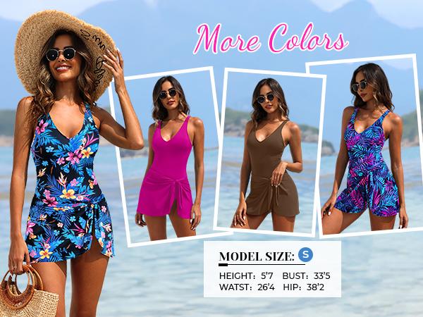Tempt Me Women One Piece Swim Dress 2026 Tummy Control Swimsuit with Skirt Wrap Tie Side Swimdress Bathing Suit