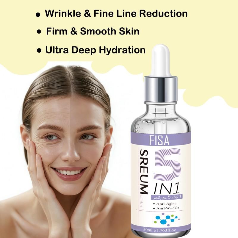 Repair Brightening 5-In-1 Essence, Wrinkle Reduction, Fine Line Fade, Elasticity Boost, Even Skin Tone, Smooth and Radiant Skin