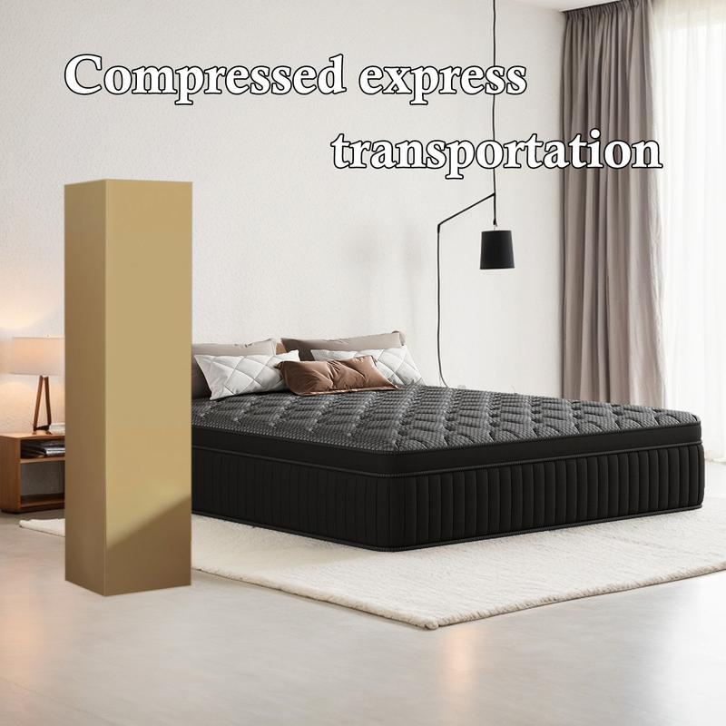 LODEIJA 8/10/12/14 Inch Twin, Full, Queen, King Mattress Memory Foam And Spring, Hybrid MattressMedium Firmness, Lumbar Support, For Home Rooms Hotels, Boxed Halloween ChristmasGift Furniture Ergonomic  size mattress Interior Modern size mattress