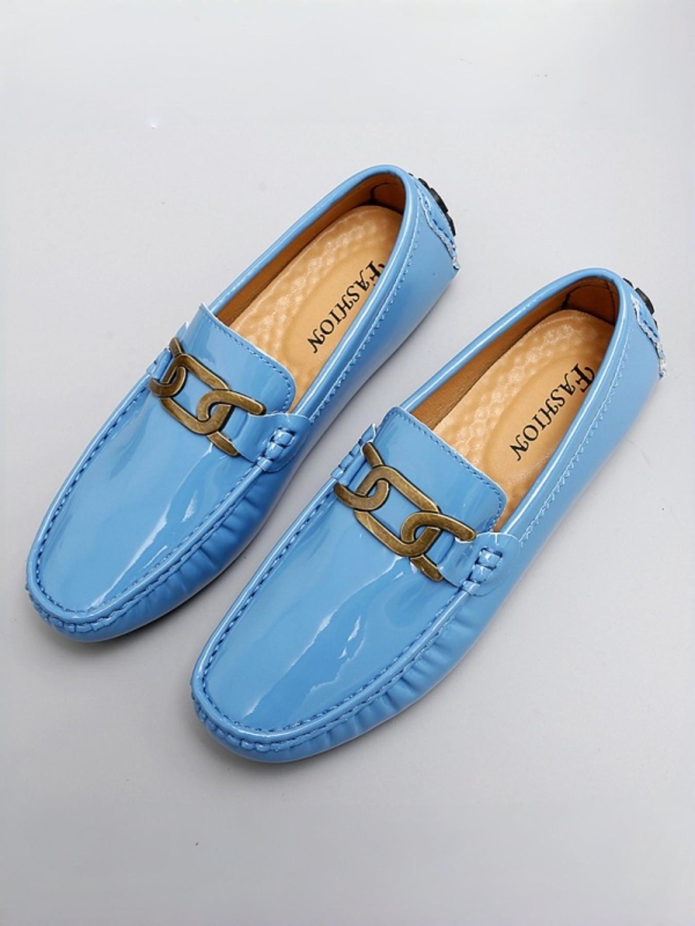 Men's Slip-On Moccasin Shoes, Hand Stitched Details, Cushioned Insoles, Casual Date & Streetwear, Trendy Durable Footwear