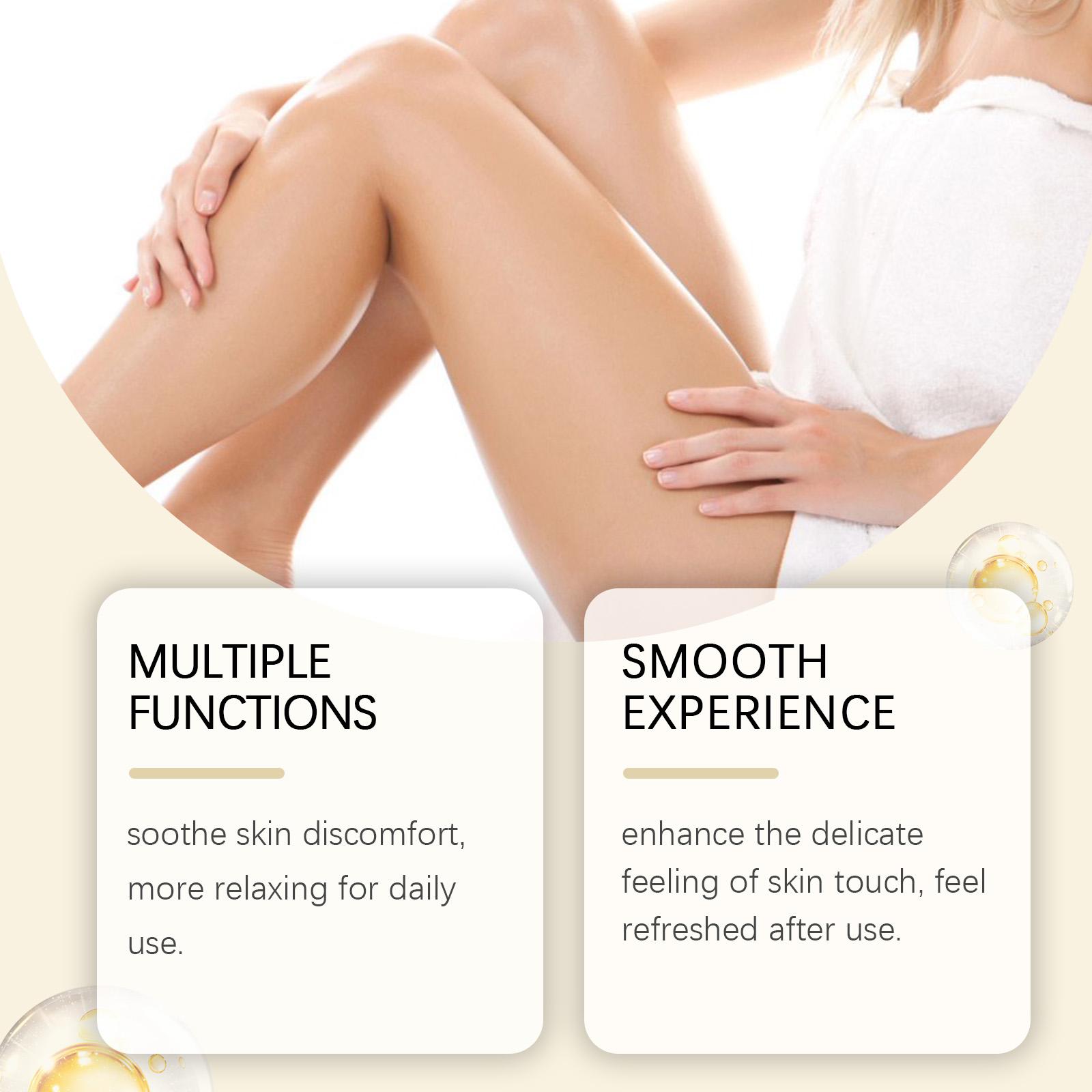 Herbal Hair Removal Care Oil, Gentle Hair Cleansing, Smooth Skin, Aloe Vera Extract, Soothes Sensitive Skin After Shaving