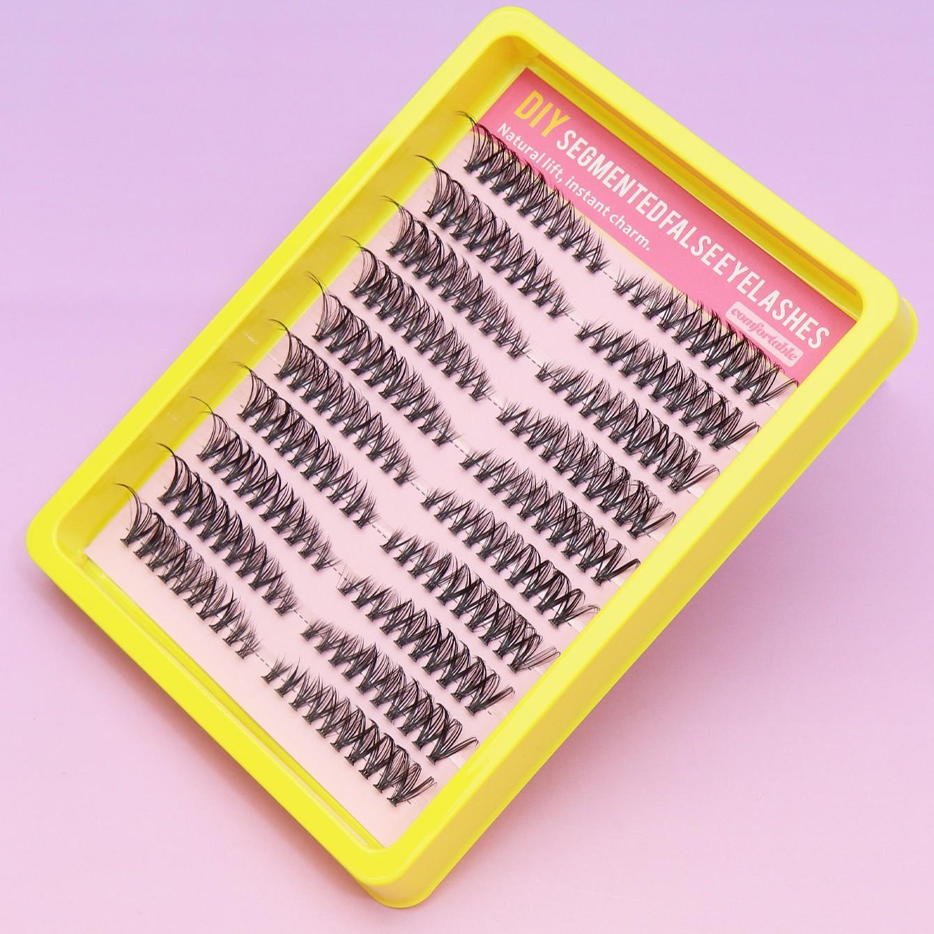 Fox Puppy Series 180 Mixed Length 30D Natural Eyelashes, Comfortable Wear, Waterproof, Durable, Transparent, Non-Irritating Makeup Tool