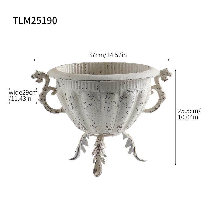 Vintage Distressed Ironwork Floral Display Frame, American Country Style, Villa Courtyard Decoration, Craftwork & Photography Props