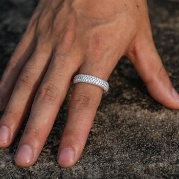 【#RS9258 】S925 Sterling Silver Zircon Ring for Women Men Hip Hop Jewelry Gift Fashion Accessories Anniversary Birthday Daily Wedding Engagement