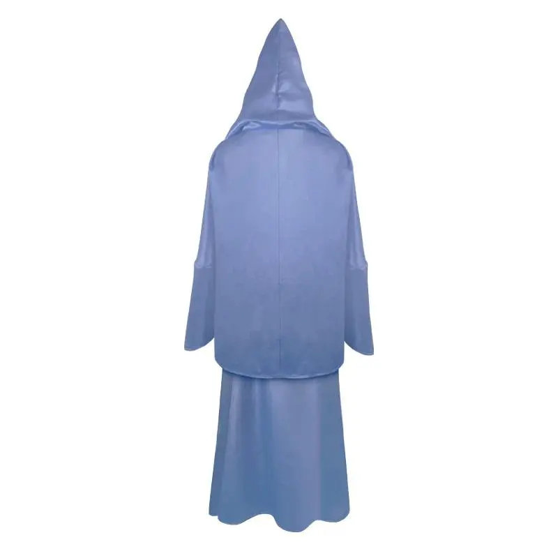 Cinderella Costume Woman Halloween Costume Cinderella Fairy Godmother Cosplay Costume Blue Dress Halloween Carnival Party Clothe