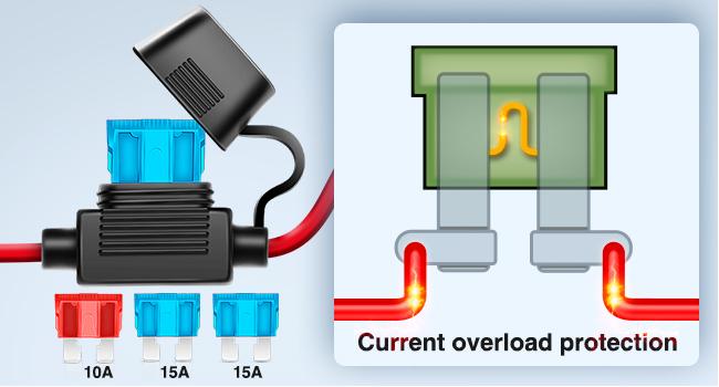 Nilight Wiring Harness Kit Nylon 16 AWG 2 Leads Rear Lights 12V 5Pin Rocker Switch Laser On Off Power Relay Blade Fuse for LED Off Road Light Bar on Cars Jeep Boat Trucks  dealsforyoudays