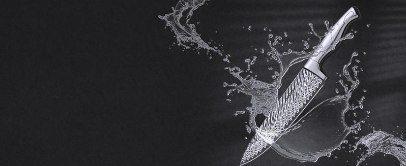 Astercook Knife Set, 14 Pieces Kitchen Knife Block Set with Built in Knife Sharpener Block, Dishwasher Safe, German Stainless Steel, Best Gift, Silver Wood Steak Wooden