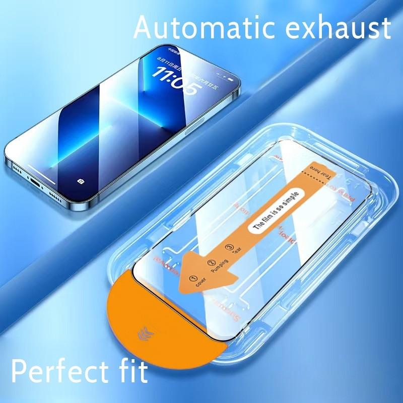 Privacy Screen Protector Kit for iPhone 17 Pro Max, Durable Tempered Glass Film, Anti-Drop & Scratch Protection, Easy Installation, Dust-Free Application