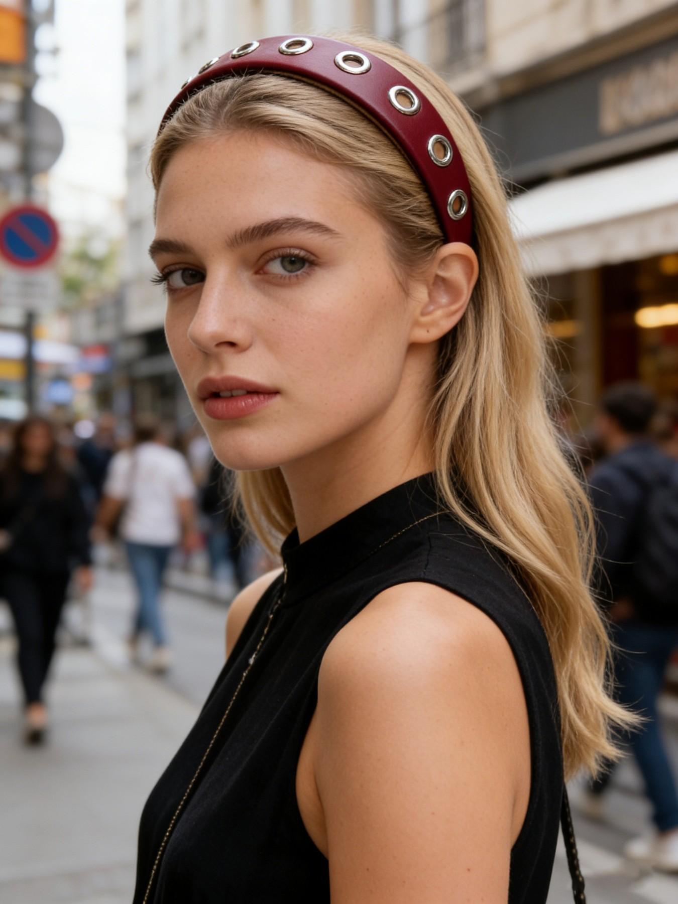 Trendy Wide Elastic Hairband, Non-Slip Design for Daily Use, Y2K Punk Style Headbands, Perfect for Photoshoots & Streetwear