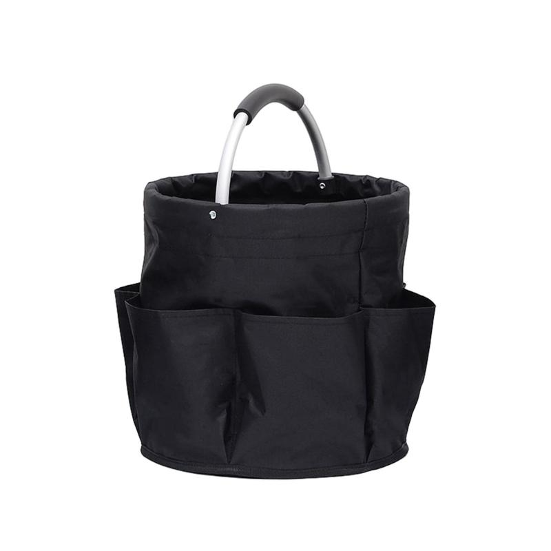 Foldable Multi-Functional Handheld Storage Basket, Outdoor Picnic Camping Tool Bucket, Waterproof Oxford Fabric Organizer
