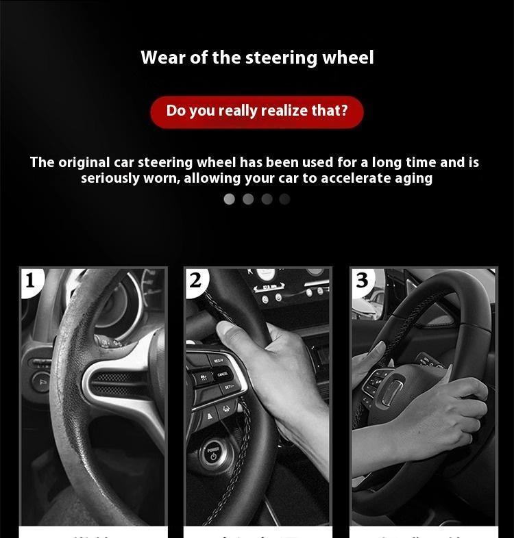 Suede Carbon Fiber Steering Wheel Cover - Anti-Slip, Ventilated, Vehicle-Specific Fit for Subaru STI, Brz, Wrx, Xv, Ascent, Forester, Outback, Impreza, Legacy (Model & Toy Vehicles Accessory)