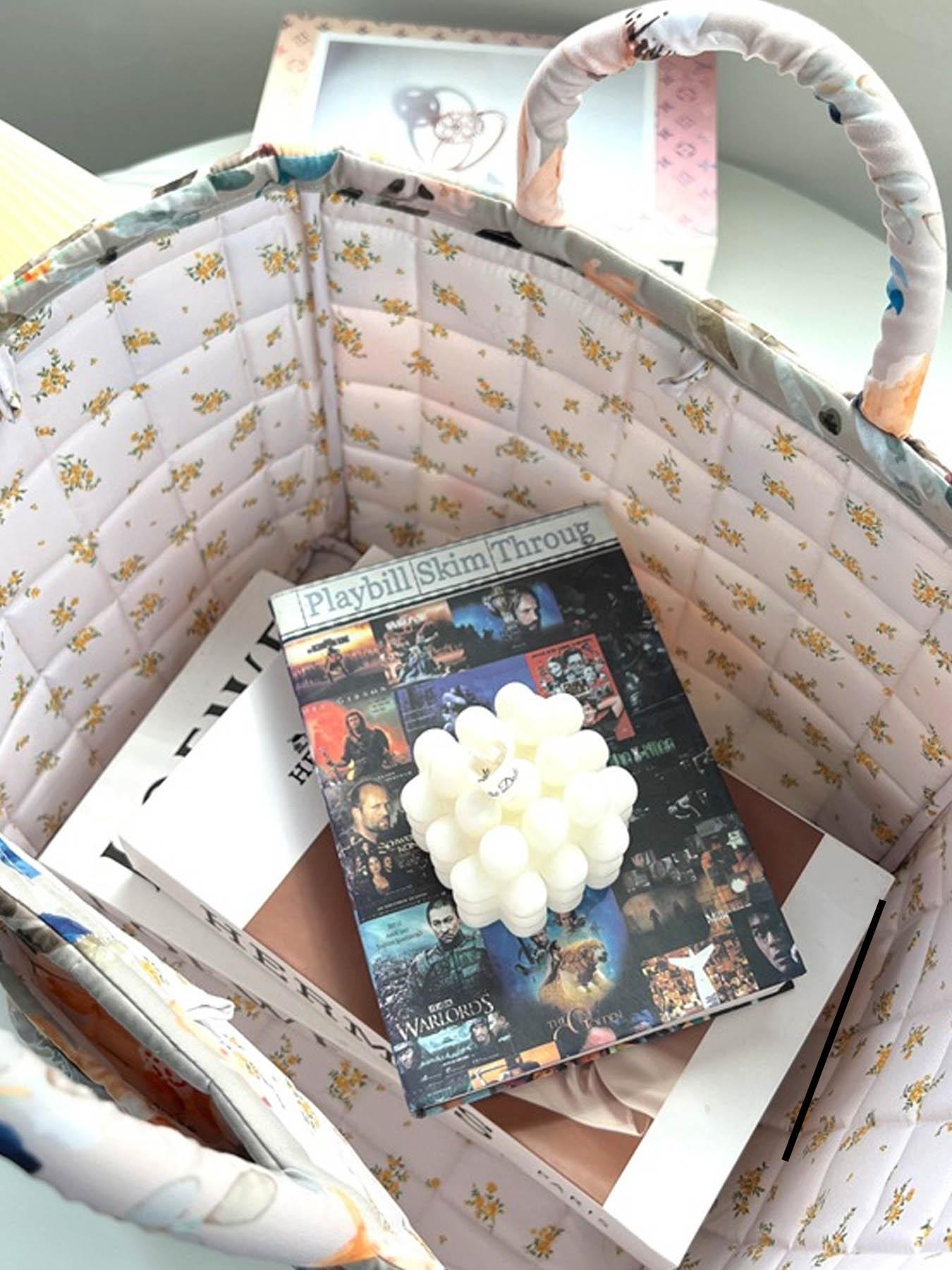 Car Interior Storage Basket, Clothing Book WorkSupplies Home Organizer Bag, Space Saving Multi-Purpose Car Accessory