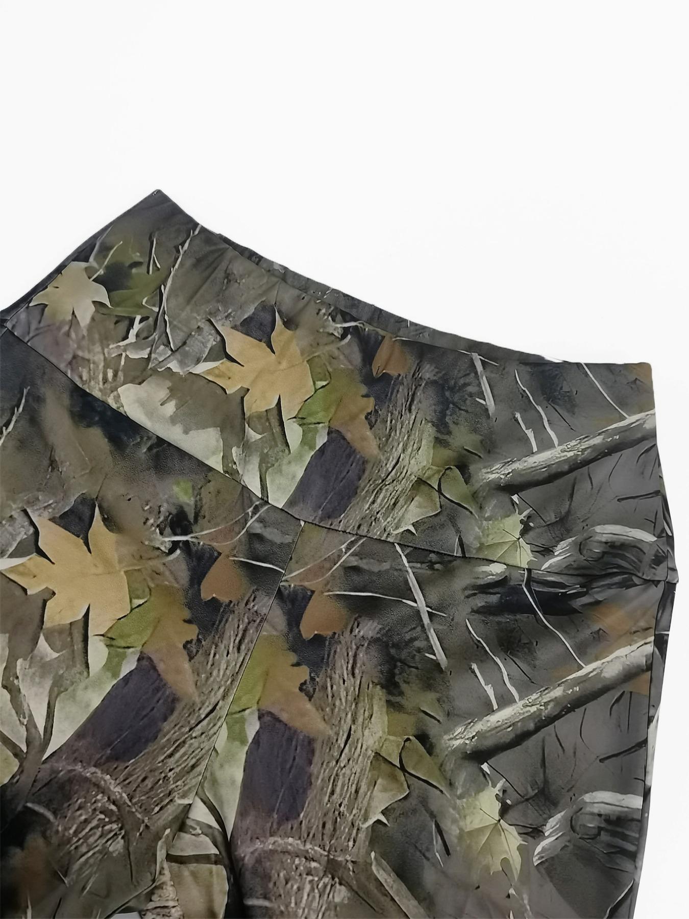 Women's All Over Print Crop Top & Skinny Pants Two-piece Set, Casual Fashion Cozy Breathable Two Piece Outfits for Daily Outdoor Wear, Ladies Clothes for All Seasons, Womenswear