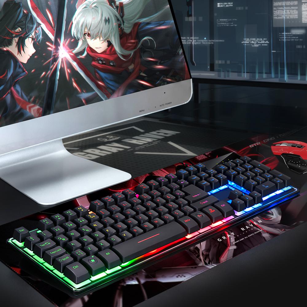 GTRACING X PUNISHING: GRAY RAVEN Series Gaming Mouse Pad