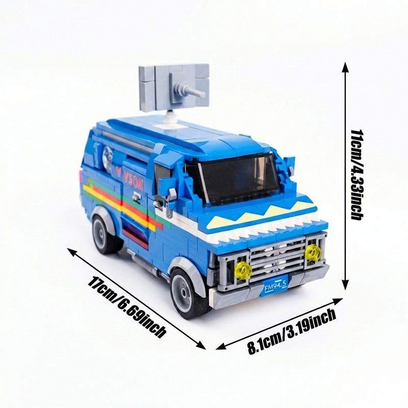 Upside Down World 80s Strange TV Sci-Fi Vehicle Building Blocks Toys Car Retro Van Mystery Town Bricks Model Set Gifts for Adult Kids