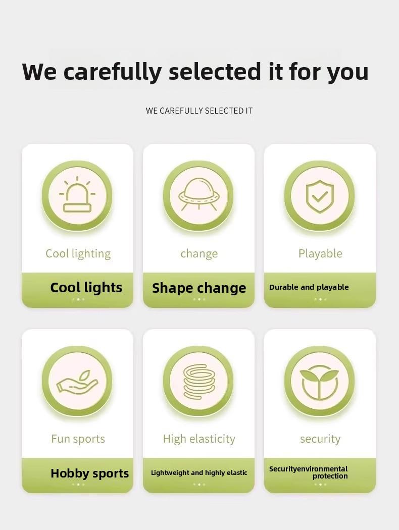 Dog toy - Self-amusement boredom relief elastic ball - Magic flying disc - Deformable ball - Footed ball - Educational toy - Outdoor sports ball