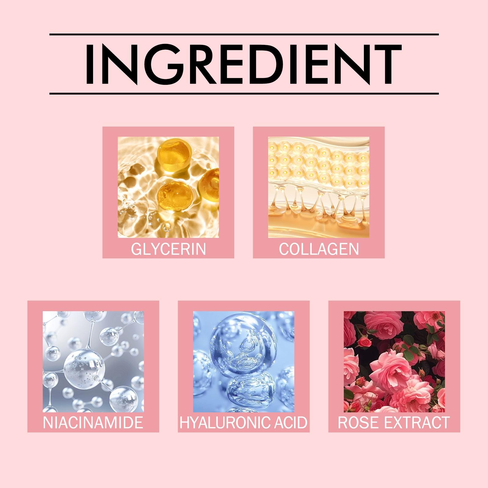 8pcs Collagen & Niacinamide Hydrating Masks, Tightening, Brightening, Moisturizing, Improves Skin Tone, Long-Lasting Care, Collagen Hydrogel Mask