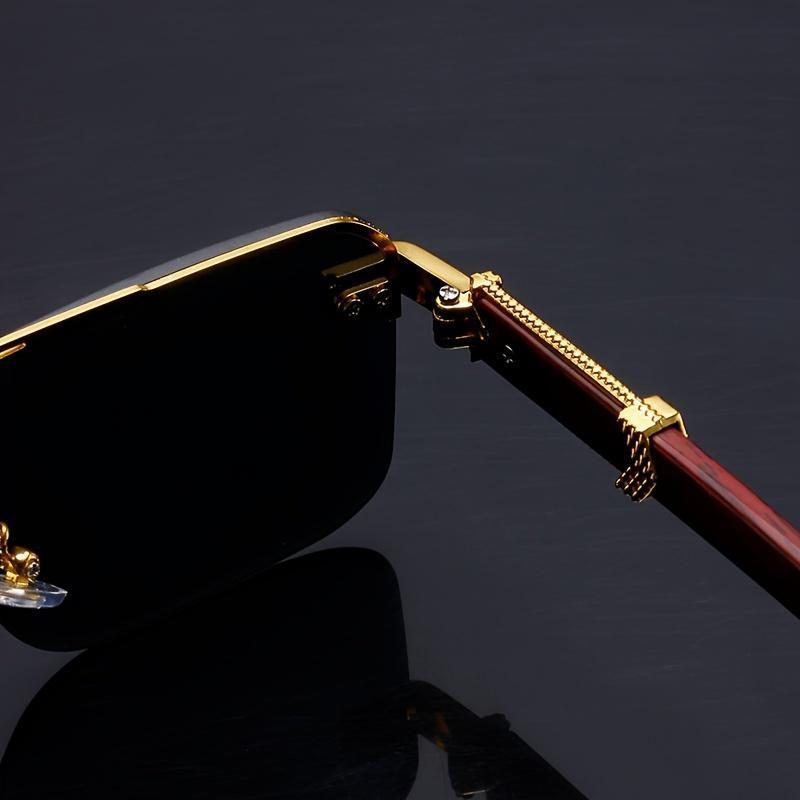 2026 Unisex 4-Piece Vintage Stylish Retro Square Sunglasses, Oversized Double Bridge Lightweight Eyewear, Classic Versatile Frames for Party & Casual Wear, Men's Women's Fashion Accessories, Vintage Sunglasses, Stylish Sunglasses
