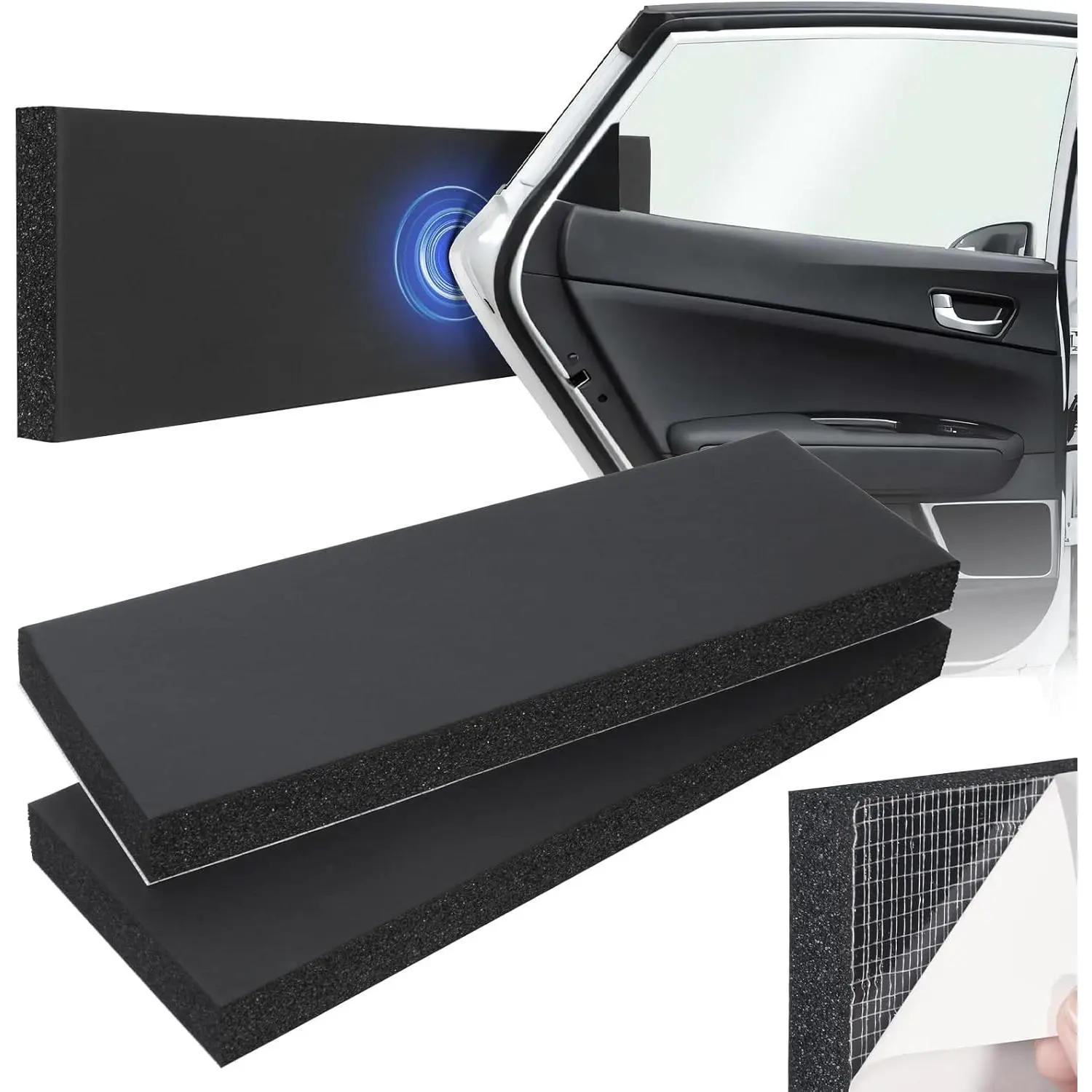 Garage Wall Protector 2 Pack Car Door Corner Edge Waterproof Bumper Guard Protector High Density Self Adhesive Foam Pad for Parking Vehicle 11.8" x 3.9" x 0.8"