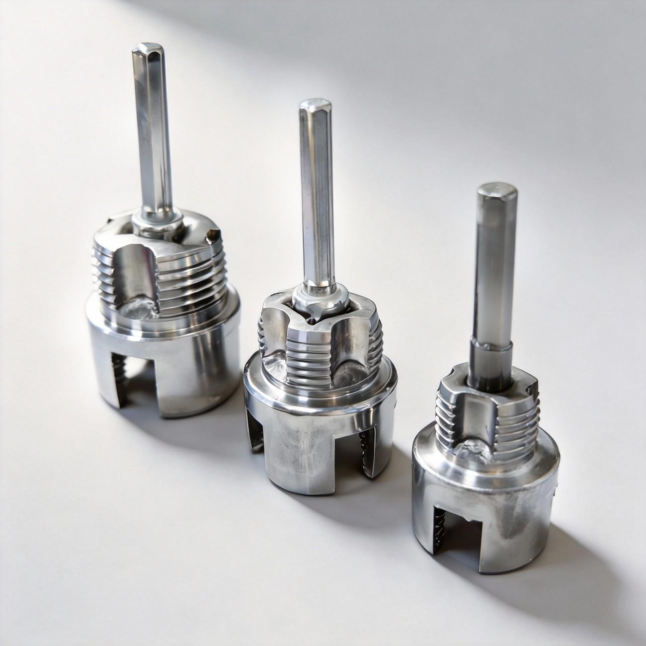 3-Piece Pipe Thread Tool Set, Strong Tools for Internal & External Threads, Compatible with Drills, Ideal for PVC & Plastic Pipes