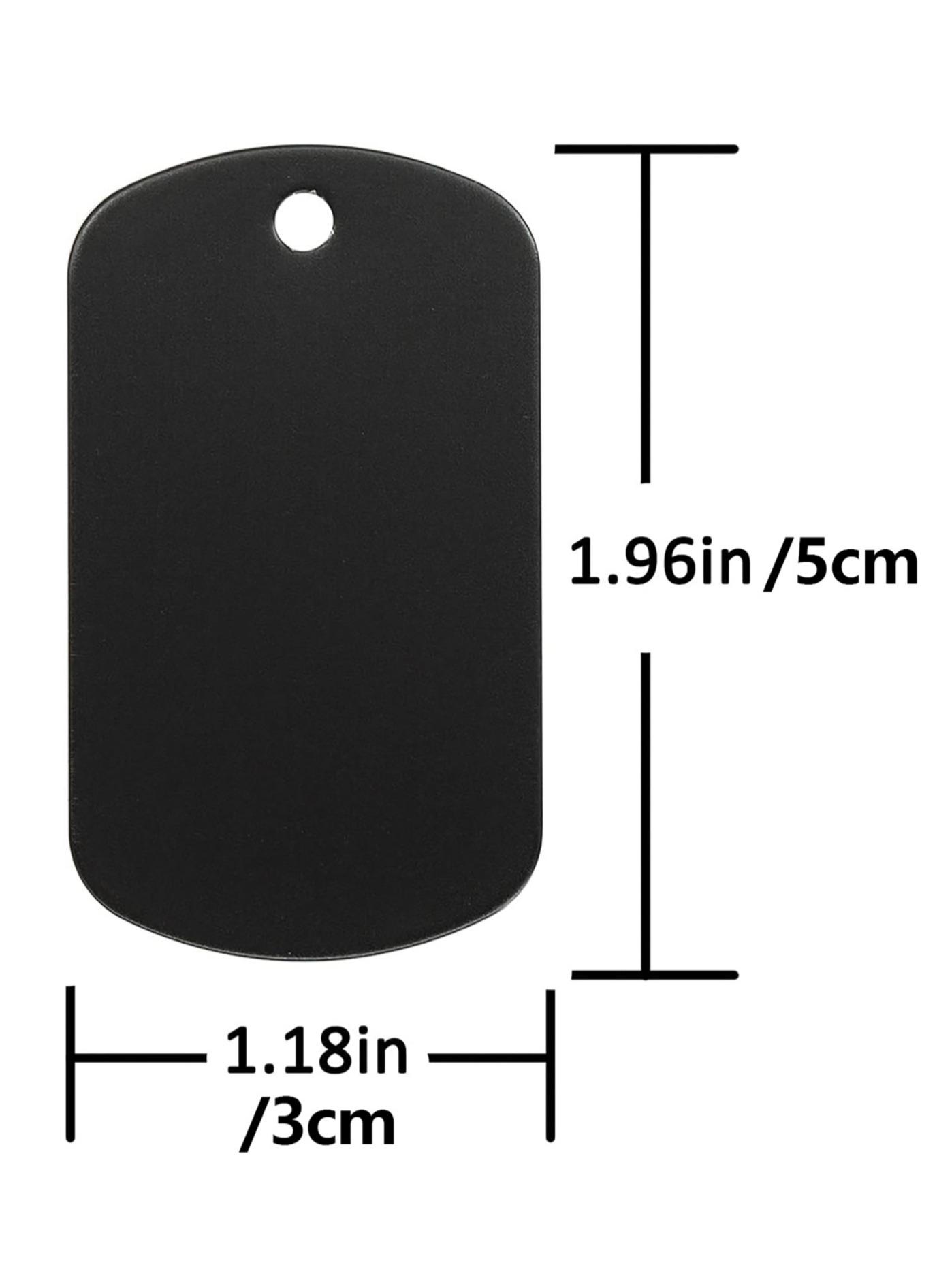 Stainless Steel Blank Labels Pressed Blanks 10 Packs, Durable Labeling Material, Ideal for Customization, High-Quality Stainless Steel