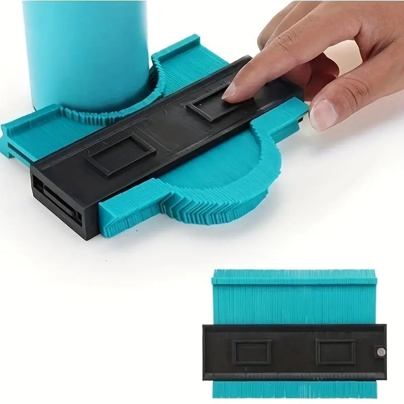 Contour Gauge, 1 Count Precision Shape Duplicator for Corners & Wood, Versatile Plastic Ruler for Carpet, Tiles and Laminate, Ideal Tool for DIY Woodworking Enthusiasts