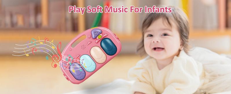 dearlomum Baby Play Mat Baby Gym Pink with 5 Sensory Toys Music Lights for Newborn Boys Girls Tummy Time Activity Mat dearlomum Baby Play Mat Baby Gym Pink with 5 Sensory Toys Music Lights for Newborn Boys Girls Tummy Time Activity Mat