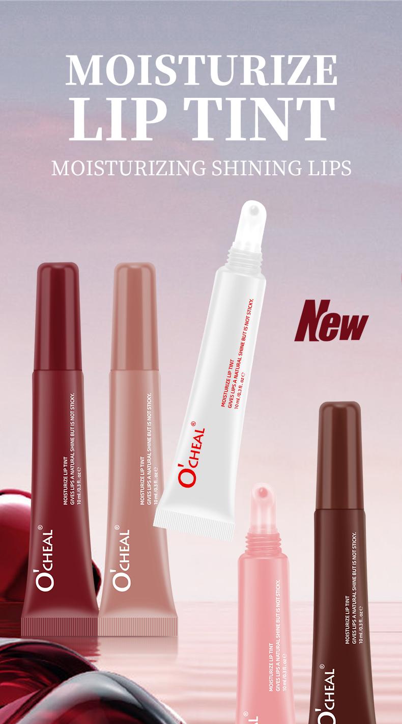 Colored Lip Gloss, Hydrating Liquid Lipstick, Shiny Mirror Finish, Moisturizing Lip Balm, Long-Lasting Non-Sticky, Glassy Lips Oil