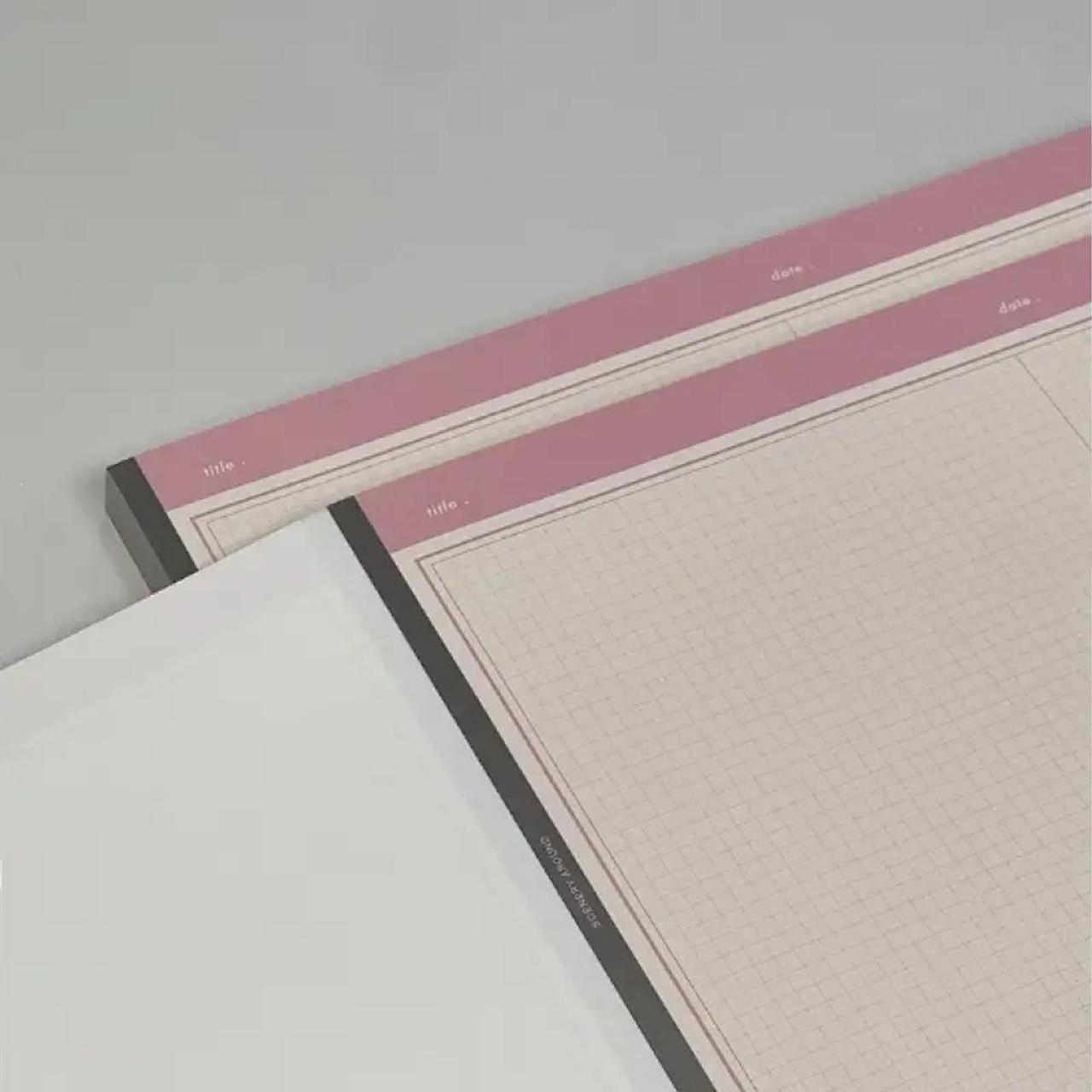 B5 Notebook Set with Lined & Grid Pads – 30 Sheets Each, Tearable Pages, Minimalist Aesthetic, Studygram Stationery, TikTok Study Essentials – Perfect for Students, Office Notes, School & Work Planning