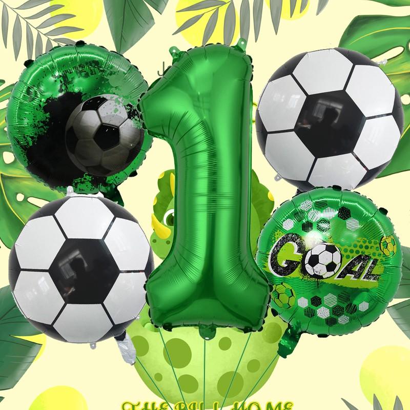 Premium Soccer Number Foil Balloons Multi Piece Set, Ideal for Sports Themed Parties, Club Events, Festivals, Venue Decor