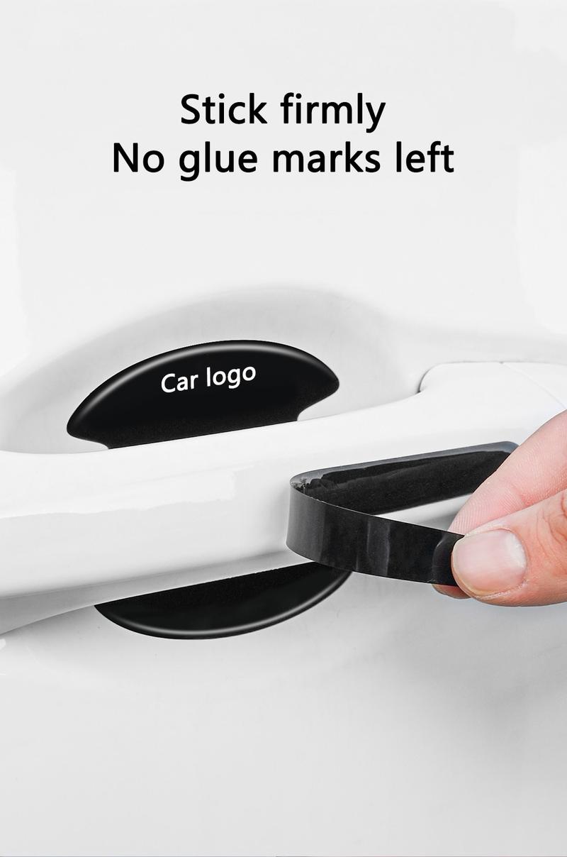 4 or 8 Pcs Car Door Handle Bowl Anti-Collision Protective Stickers for Toyota, Prius and Auris Auto Accessories