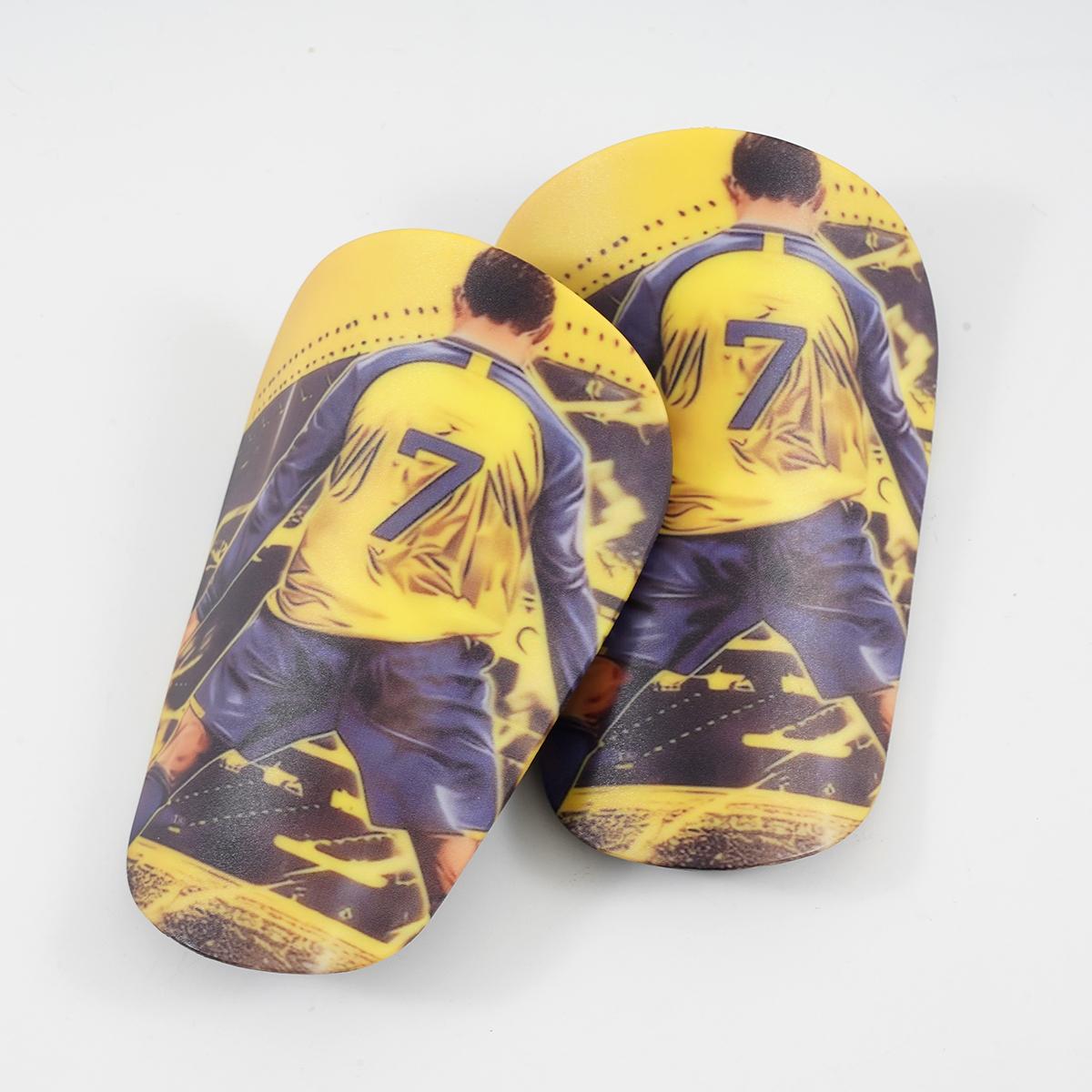 1 Pair Size 7 Football Training Inserts, Thick Bottom, Secure Fit for Calf, Comfortable Wear, Ideal for Soccer Practice