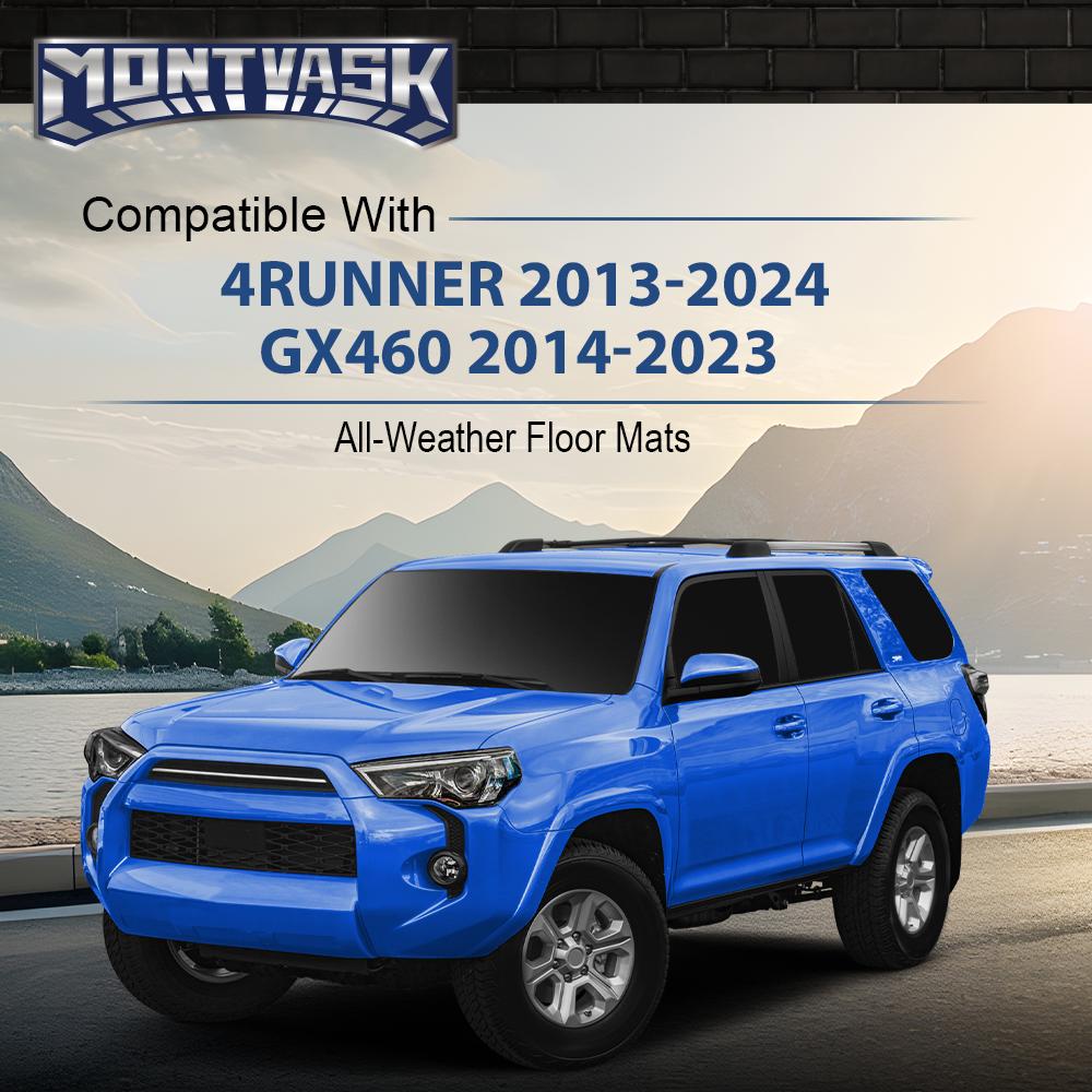 CROSSDESIGN TPE Floor Mats Liners All Weather Waterproof Durable Floor Mats Fit For 2014-2023 Toyota 4Runner Lexus GX460 Car Accessories Floor mats