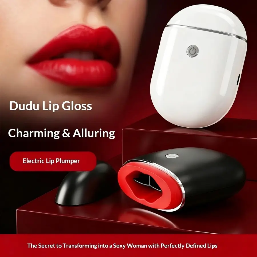 Electric lip plumping instrument, adjustable strength in 3 gears, free switching of Apple lips/Dudu lips, silicone material does not hurt lips Type-C charging (300mAh lithium battery), lightweight and portable, essential for home and travel