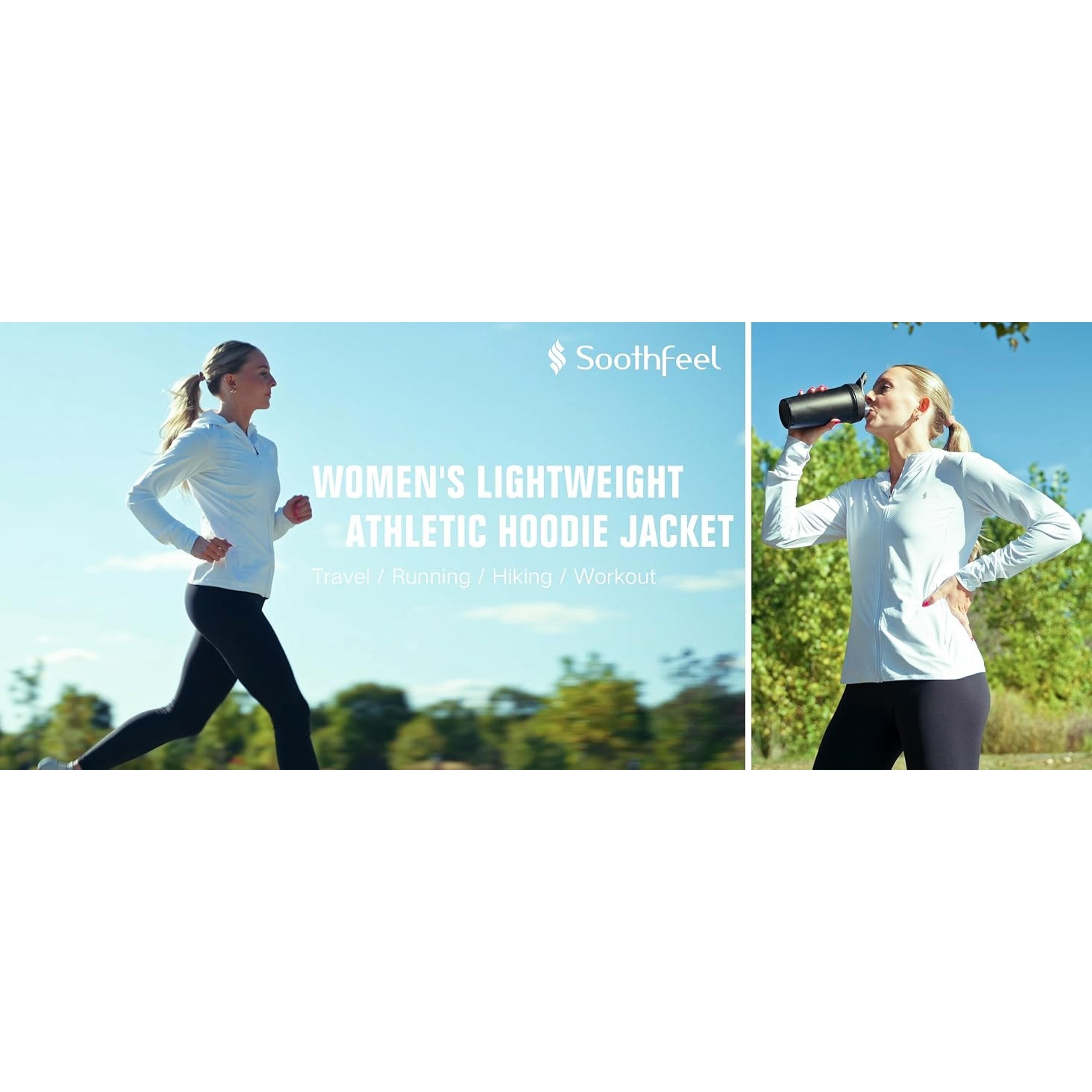 Women's UPF 50+ Sun Protection Hoodie Jacket Lightweight Long Sleeve Hiking Shirt with Pocket for OutdoorGift