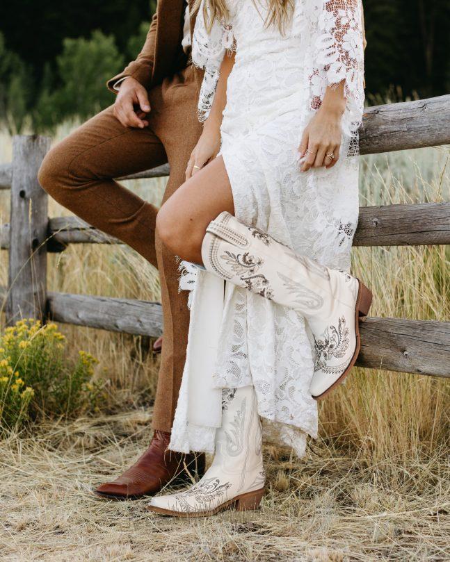 Fashion Cowboy Boots for Women - Wide Calf Sparkly Cowgirl Boots, Comfort Women's Knee High Rhinestone Boots, Glitter Sparkle Country Boots with Classic Embroidery, Pointed Toe Pull On Zipper for Festival Concert Outfits