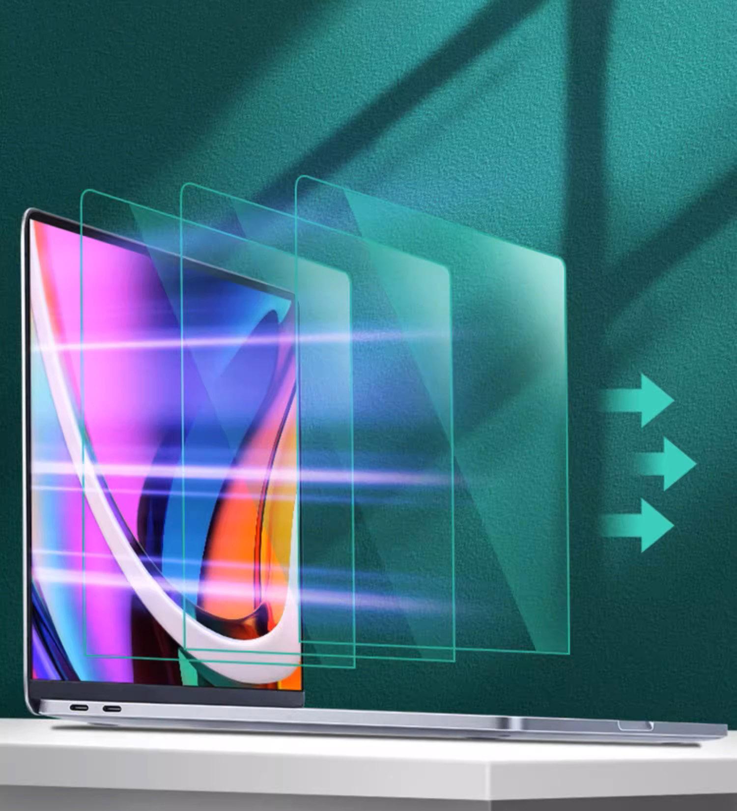 2 Pack 15.6 inch Anti Blue Light Screen Protector, Eye Protection Anti Glare & Blue Light Blocking Screen Filter Compatible with All 15" Laptops with 16:9 Aspect Ratio