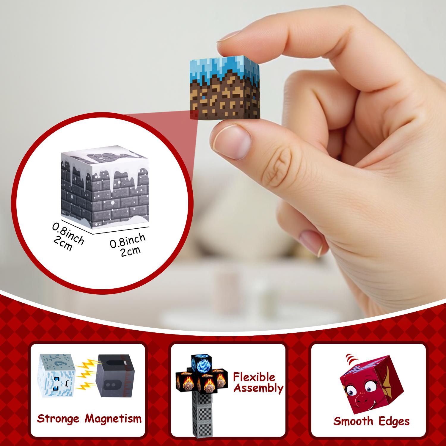 100/150 Pcs STEM Montessori Magnetic Building Blocks Set | Strong Magnetic Grip & Light-Through Building | Spatial Imagination & Teamwork Skills | Non-Slip Texture, Easy-Clean Surface | Birthday Gift for Kids Age 3+