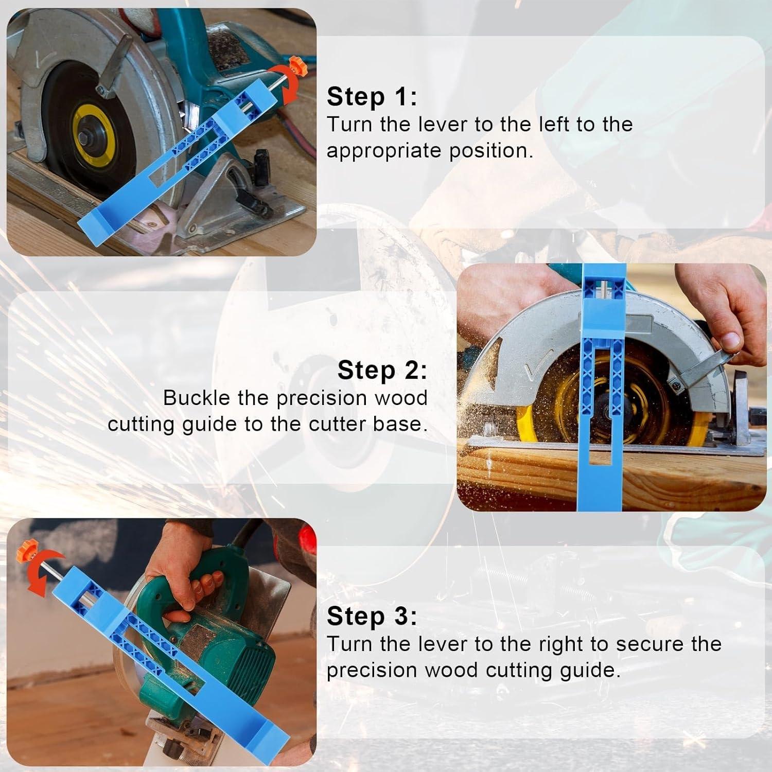 Adjustable Cutting Machine Base, Precision Woodworking Hand Saw Accessories, Electric Circular Saw Router Jig for Accurate Cutting Hardware