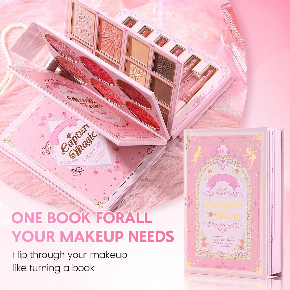 Complete Makeup Book Set, Makeup Palette Set, Makeup Set Kit, Includes Eyeshadow Blush Contour Lip Gloss, Essential Beauty Products, Perfect for Beginners & Professionals