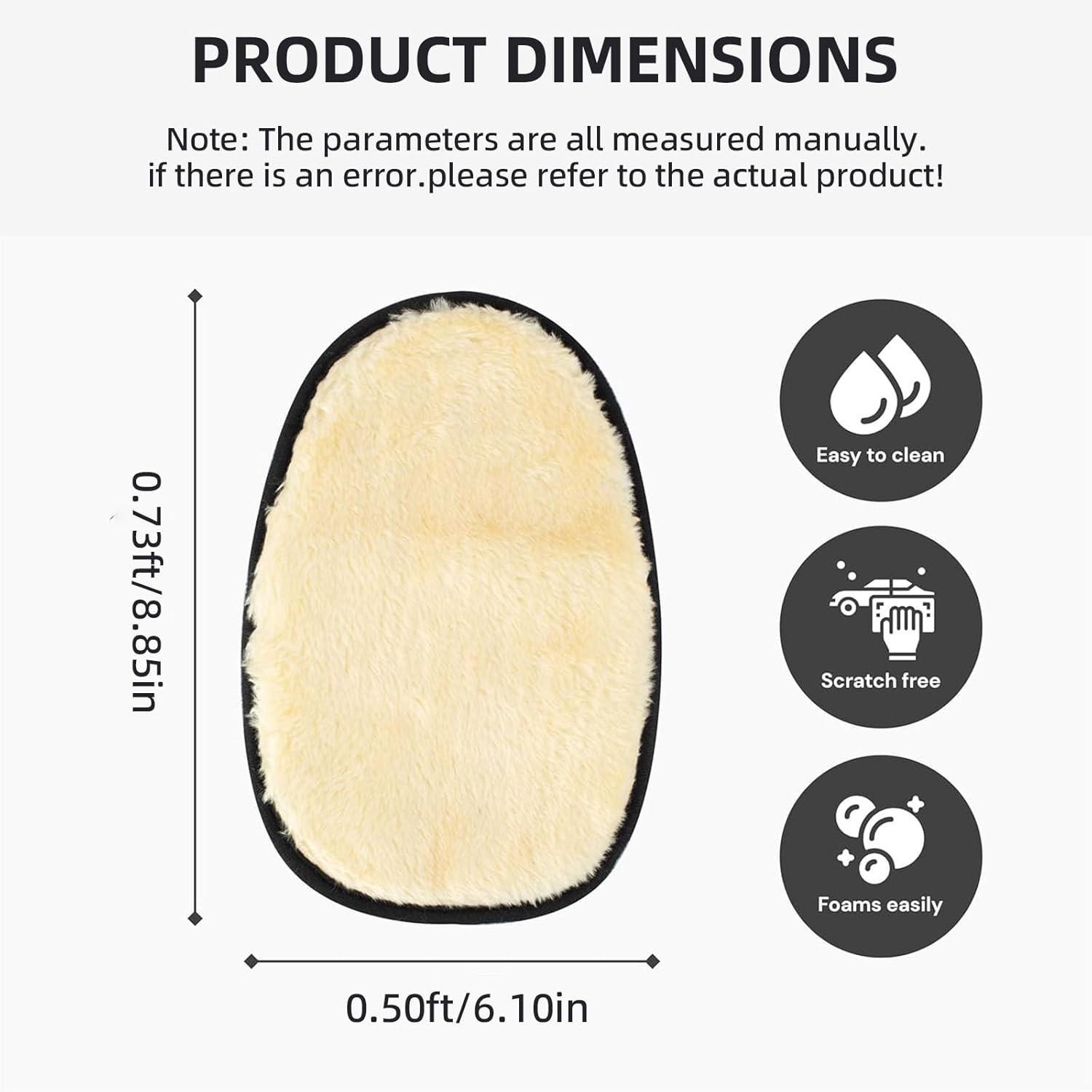 Car Cleaning Woolen Glove, Thickened Single Side, Imported Bear Paw Cloth, Home Cleaning Gloves, Dusting Cloth, Mimic Wool Gloves