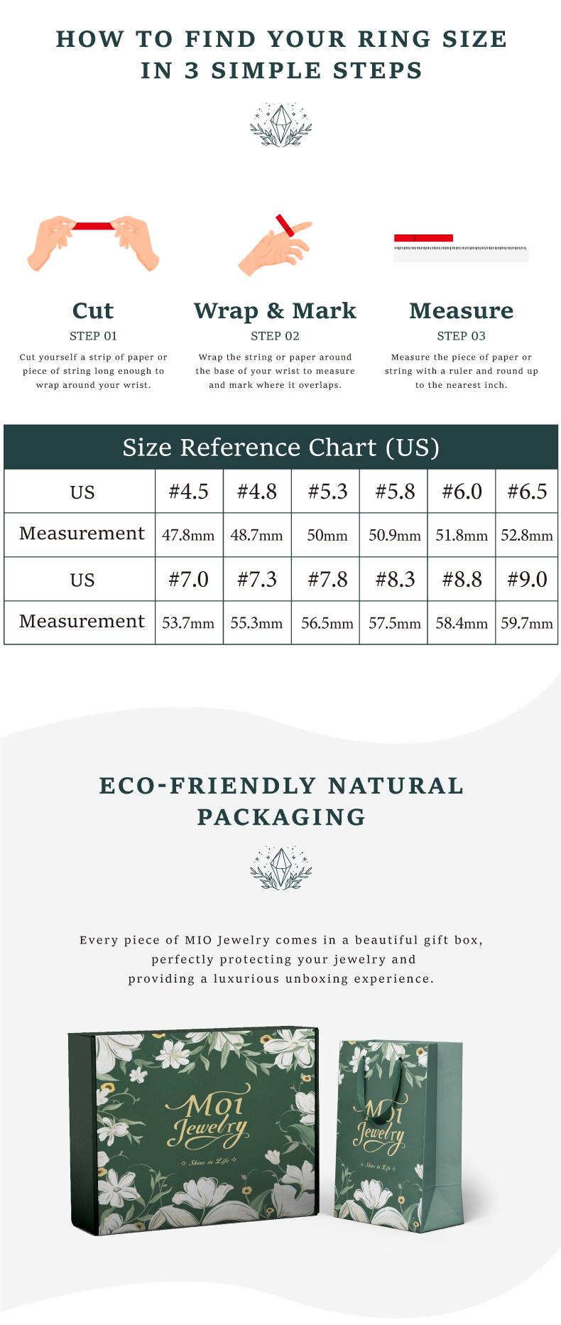 MOI MART Classic Pave Synthetic Moissanite Ring - Hypoallergenic S925 Silver Stack Accent ring, Perfect Gift and Daily Wear