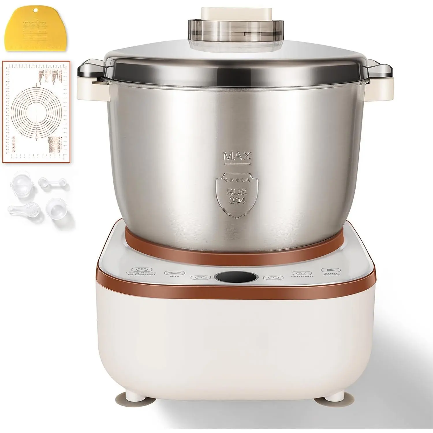 7.4Qt Electric Dough Maker Machine, Kneading & Fermentation Mixer