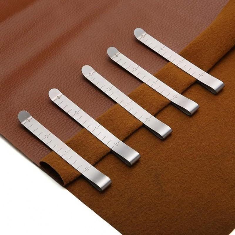 10-Piece Metal Sewing Binding Clips, Metal Presser Tool, Fabric Measuring Tape, DIY Tailor Tools, Sewing and Quilting Accessories, Fabric Cloth Measuring Tape for Tailoring